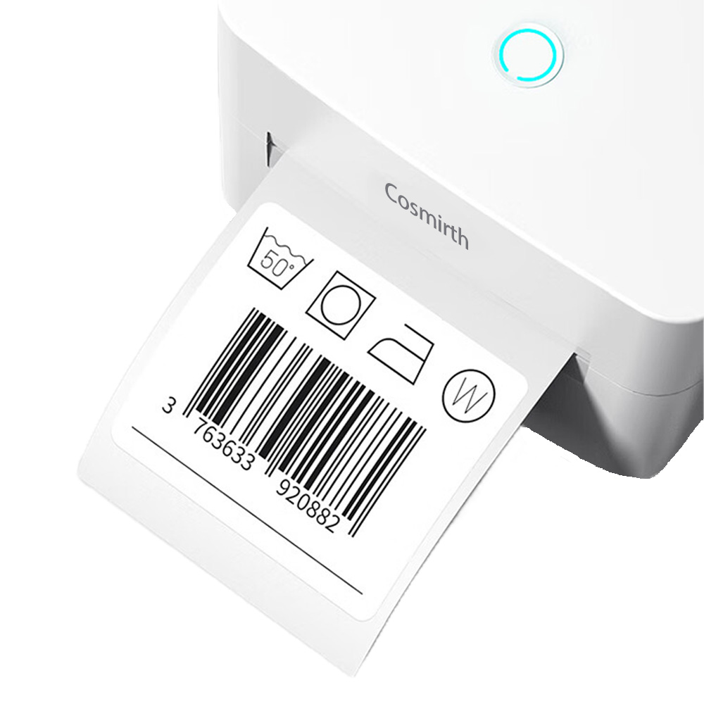 Cosmirth Bar code printers, Portable Barcode Label Maker Printer Bluetooth Inkless Thermal Printer(White)