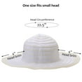 thumbnail image 3 of Women Floppy Sun Bucket Hats w/ Wide Brim Straw Edge Summer Beach UV Protection Foldable Gardening Hiking Cap by Solaris, 3 of 6