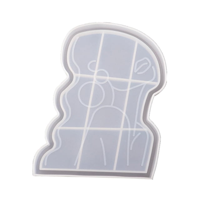 Moldes de resina epoxi para posavasos de silicona, bandeja para joyas, decoración del hogar 157x123x15mm