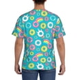 thumbnail image 3 of Bixox Men's Donut Printed Short Sleeve Skinny Athletic T-Shirt, 3 of 6