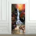 thumbnail image 2 of Arte Moderno 3D Autoadhesivo Etiqueta de Puerta de Cáscara Y Palillo Extraíbles Calcomanías de Vinilo de Puerta para en hogar 77x20 UNA perfecl Pegatinas en 3D para puertas, 2 of 8