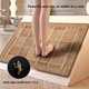 thumbnail image 5 of MTBLYS Alfombrilla de baño de lino antideslizante y absorbente | 60 x 40 cm | Alfombrilla de entrada lavable a máquina | Alfombrilla de puerta de dormitorio duradera, 5 of 6