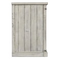 thumbnail image 2 of Benjara 70 Inch Wooden TV Stand with 2 Barn Sliding Doors and 6 Shelves, White, 2 of 3