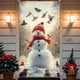 thumbnail image 1 of Cubierta de puerta de Navidad 35 x 71 pulgadas | Decoración navideña de poliéster | Banner de puerta de Navidad multicolor festivo para el hogar | Duradero, fácil de instalar, se adapta a puertas, 1 of 6