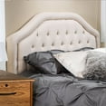 thumbnail image 2 of Adjustable Headboard with Fine Upholstery and Button Tufting for Bedroom, Full, Beige, 2 of 5