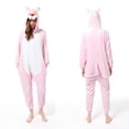 thumbnail image 1 of Pijama de franela suave y cálido para niños y niñas, ropa de dormir de monstruo Sulley, con capucha, viñetas de animales xuanjing unisex, 1 of 2