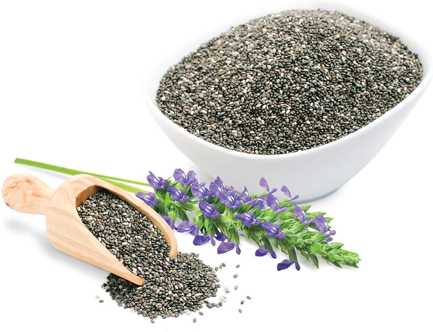 Sunfood Superfoods Organic Chia Seed Powder, 1.0 Lb