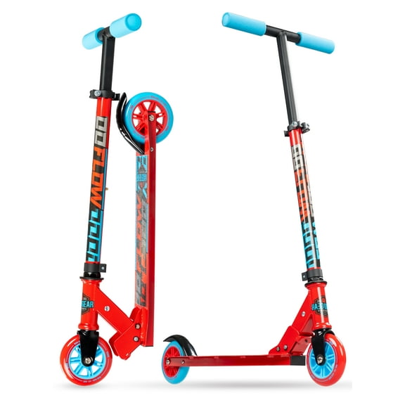 Madd Gear Carve 100 Alloy Folding Kick Scooter - Great For Kids Ages 5 - Max Rider Weight 143Lbs - New Eva Slimline Comfort Foam Grips