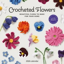 2026 Crocheted Flowers Wall Calendar, (Paperback)