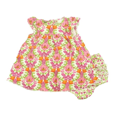 

Pre-owned Vera Bradley Baby Girls White | Pink Floral Dress size: 6-9 Months
