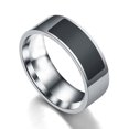 thumbnail image 1 of Flmtop 2PCS NFC Smart Magic Stainless Steel Wearable Fashion Finger Ring for Mobile Phone, 1 of 10
