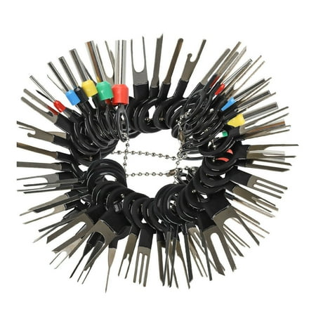 

Walmeck 39Pcs Wire Terminal Removal Tool Car Electrical Wiring Crimp Connector Pin Kit