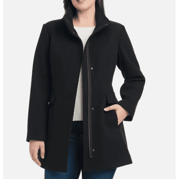 Vince Camuto Women's Full Zip Jacket, Black, Medium