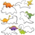 thumbnail image 1 of Molde De Dinosaurio, Molde Cortador De Galletas De 6 Piezas Cortador De Galletas De Pastelería Mannell Molde De Galletas Sándwich Decoración De Dinosaurios, 1 of 5