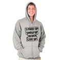 thumbnail image 5 of Stand Show Never Give Up Inspiration Zip Up Hoodie Men's Women's Brisco Brands S, 5 of 6