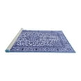 thumbnail image 2 of Ahgly Company Machine Washable Indoor Square Persian Blue Traditional Area Rugs, 8' Square, 2 of 4