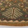thumbnail image 3 of SAFAVIEH Antiquity Trafford Floral Geometric Wool Area Rug, Light Blue/Gold, 4'6" x 6'6" Oval, 3 of 11