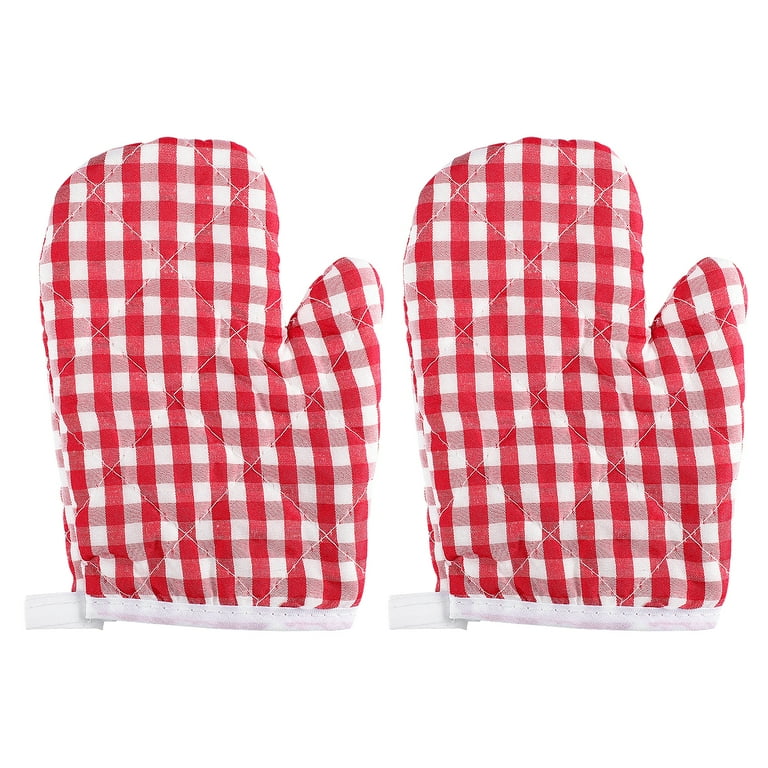 Cabilock 2pcs Kids Oven Mitts Kitchen Heat Resistant Microwave Gloves  Kitchen Mitts for Children