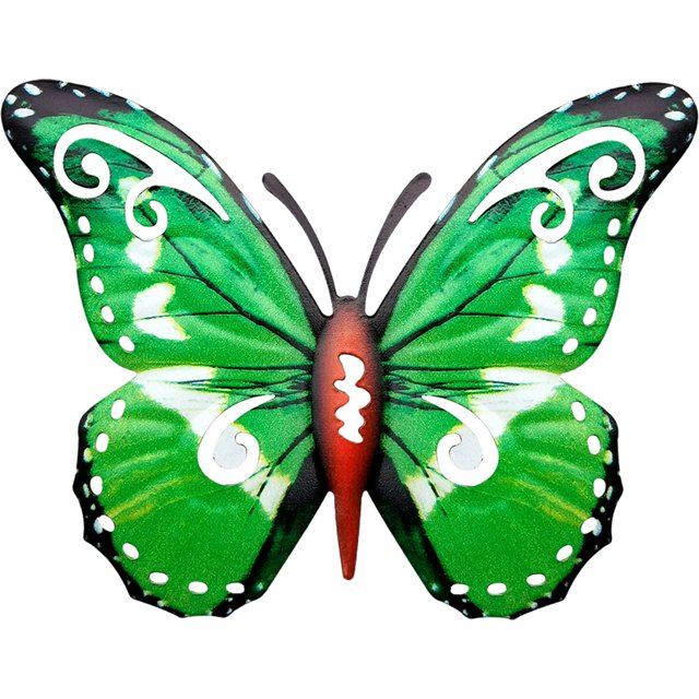 (ZE2305) Hierro para en La Pared Del Mariposa Verde (Observaciones Al Realizar El Pedido Embalaje en Sellada)