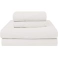 thumbnail image 3 of GFDYREE Ultrasoft & Light Weight 100% Combed Compact Cotton Sheet Set, 4 Piece Set, Bestselling Full Sheets Percale Weave, Cool & Breathable, Fitted Sheet Fits Up to 18" Deep Pocket, Arctic, 3 of 7