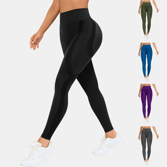 POROPL Womens Leggings Butt Lifting Leggings High Waisted Gym Workout Tummy Control Yoga Pants