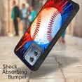 thumbnail image 2 of DALUX MetKase Hybrid Slim Phone Case Cover Compatible with Motorola Moto G Stylus 5G (2023) - Baseball Splash, 2 of 3