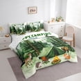 thumbnail image 2 of Catabedysis Green Camping 7-Piece Twin Bedding,Wild Animal Bear Deer Bedding Comforter Set For Boys,Multicolor,Reversible, 2 of 7