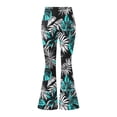 thumbnail image 6 of Xdegoge Boho Floral Bell Bottom Pants for Women Elastic High Waist Flared Leggings Vintage Botanical Print Wide Leg Trousers Casual Comfy Yoga Workout Bottoms, 6 of 7