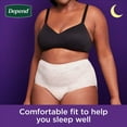 thumbnail image 5 of Depend Night Defense Adult Incontinence & Postpartum Bladder Leak Underwear for Women, Disposable, Overnight, Large, Blush, 56 Count (4 Packs of 14), Packaging May Vary, 5 of 7