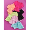 thumbnail image 6 of Justice Girls Mesh Hem Tulip Short Set, Sizes XS - XLP, 6 of 7
