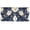Blue Cloud White Flower, variant on Haosy 2 Panels Rod Pocket Tier Curtains 27 x 24 Light Filtering Privacy Semi Sheer for Kitchen Bathroom, Blue Irises Colored Glass