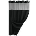 thumbnail image 1 of Rideau de Douche Spa pour Garde-Robe Sans Design de Crochet et Doublure Incluse pour une Installation Facile dans un Style Hôtelier, Lavable, Transparent, Solution de Confidentialité pour Fenêtre Supérieure de Salle de Bain, 1 of 4