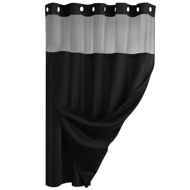 Rideaux de Douche Nautiques Doublures de Douche Doublure de Douche Crochet Doublure de Baignoire Jetable Rideaux Frais Sans Crochet Rideau de Douche avec Sieste Doublure Installation Facile Style Hôtel Rideau de Douche