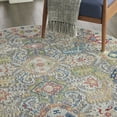 thumbnail image 6 of Nourison Global Vintage Bohemian Grey/Multicolor 6' x ROUND Area Rug, (6' Round), 6 of 8