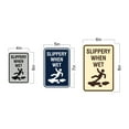 thumbnail image 5 of Signs ByLITA Portrait Round Slippery When Wet Sign (Blue) - Large, 5 of 7