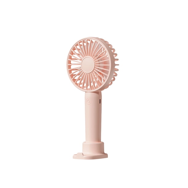 Ventilador portátil recargable Yuarrent Mini escritorio USB 3 velocidades Rosa