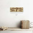 thumbnail image 2 of The Question is Coffee, The Answer is Yes 4"x12" Metal Sign, Wall Décor for Kitchen and Dining, 2 of 4