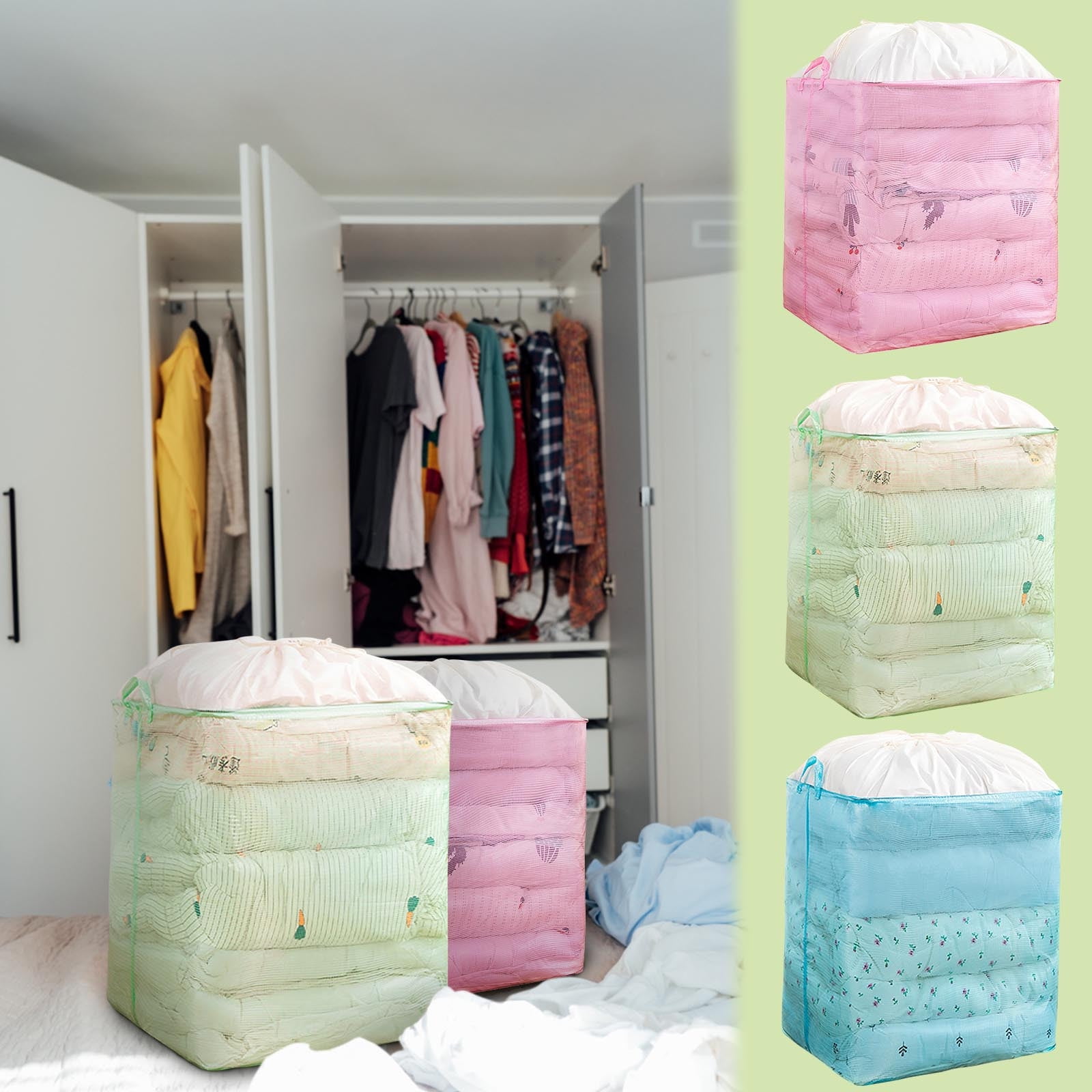 Clothes Storage Box, Household Wardrobe, Clothing Storage Box, Extra Large  Fabric Quilt Dormitory Storage Box, Foldable - Foldable Storage Bags -  AliExpress
