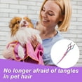 thumbnail image 6 of Unique Bargains Dog Grooming Scissors with Ergonomic Handle Upper Bend Shears Curved Shears for Pets 7.5" Assorted Color, 6 of 7