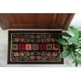 thumbnail image 3 of Ottomanson Ottohome Collection Non-Slip Rubberback Floral Border Design 20x30 Indoor/Outdoor Doormat, 20" x 30", Multicolor, 3 of 7