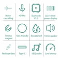 thumbnail image 6 of Bluetooth 5.3 Neckband Sport Headphones, Magnetic Earbuds HiFi Stereo Sound, 100H Ultra Long Playtime LED Power Display Lightweight Headset for Work Travel Running, 6 of 9
