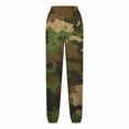 thumbnail image 3 of Patlollav Camouflage Pants for Women Fashion Printed Drawstring Pocket Bound Ankle Pants, 3 of 6