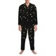 thumbnail image 3 of Balery Star Silver Glitter Pijama para Hombre de Dos Piezas con Manga Larga, Conjunto de Dormir y Descanso Suave con Bolsillos-Medium, 3 of 7
