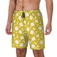 thumbnail image 2 of Haiem Tulips Flowers Mens Swim Trunks with Compression Liner 2 in 1 Swimming Shorts Stretch Swimwear Quick Dry,Board Shorts-XX-Large, 2 of 9