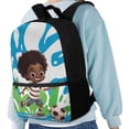 thumbnail image 4 of KUIFORTI Kids Girls Boys Schoolbag Ergonomic Backpack 17 Inch Students School Stationery Bag for Teens Children Toddlers, Cute Soccer and Kid, 4 of 6