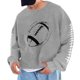 thumbnail image 1 of Sudadera sin capucha para hombre, cuello redondo, sudadera deportiva con estampado de fútbol, jersey de manga larga, blusa de poliéster para hombre, 1 of 2