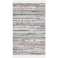 thumbnail image 1 of Safavieh Rag 2'3" X 10' Hand Woven Cotton Rug in Ivory, 1 of 3