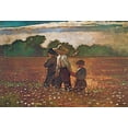 thumbnail image 2 of Homer, Winslow 24x18 Gold Ornate Wood Framed with Double Matting Museum Art Print Titled - In The Mowing, 2 of 4