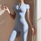 thumbnail image 4 of Mono Deportivo de Larga para Mujer, con Cremallera, Pantalón y Pantalones, Body Ajustado Azul -Corto M, 4 of 7