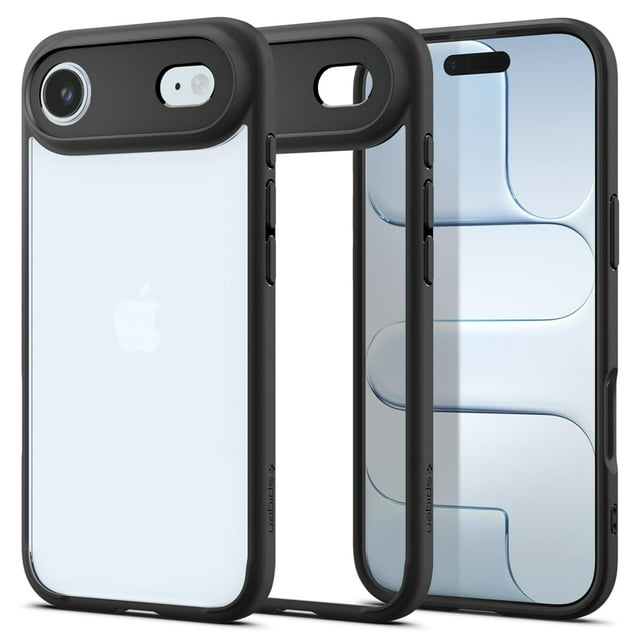 Funda Spigen Ultra Hybrid para iPhone 17 Air en negro mate